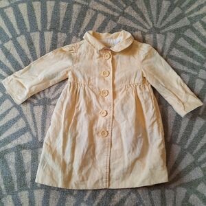 Baby Gap Yellow Sunflower Dress Coat 18-24mo